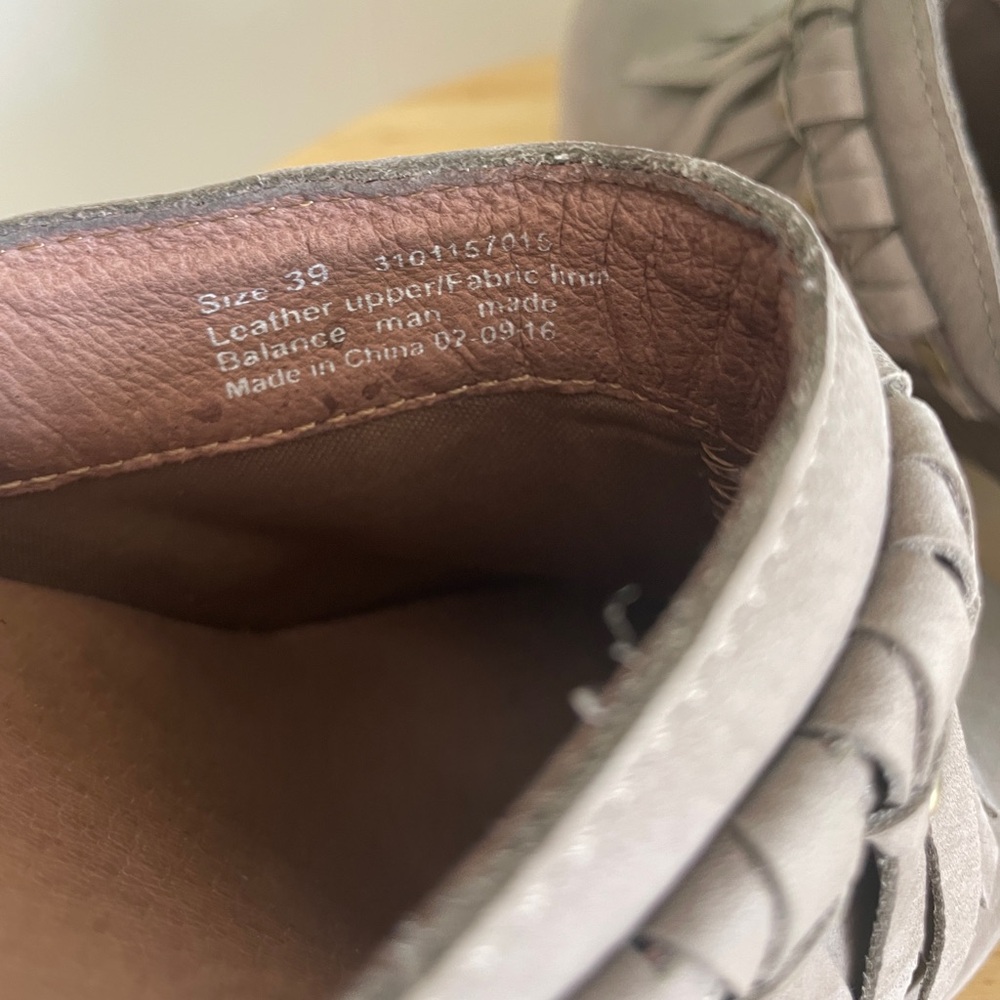 Dansko Deni Studded Fringe Clog Mule In Taupe Mil… - image 3